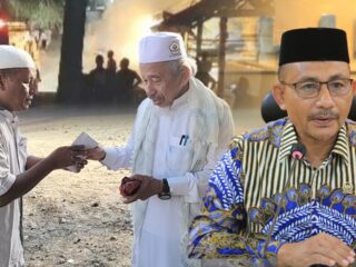Haji Uma Serahkan Bantuan Paska Kebakaran di Dayah Al-Maimanah Aceh Timur