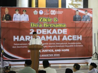 Dua Dekade Hari Damai Aceh, Masjid Agung Islamic Centre Lhokseumawe Larut dalam Zikir