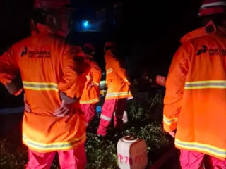 Tangki Penyimpanan Kondensat Harian F-2101 PGE Terbakar