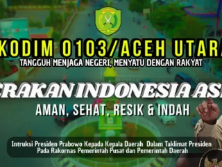 Muspika Blang Mangat Lhokseumawe Jalankan Intruksi Prabowo Gerakan Indonesia Asri Aman Sehat